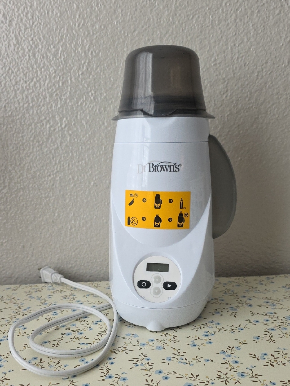 Dr. Brown's White and Gray Bottle Warmer